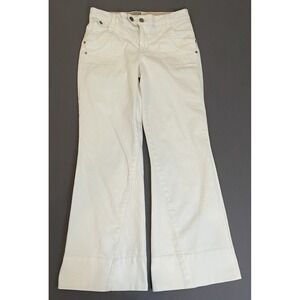 VTG Route 66 Jeans Womens Size 7/8 White Denim Stretch Flare